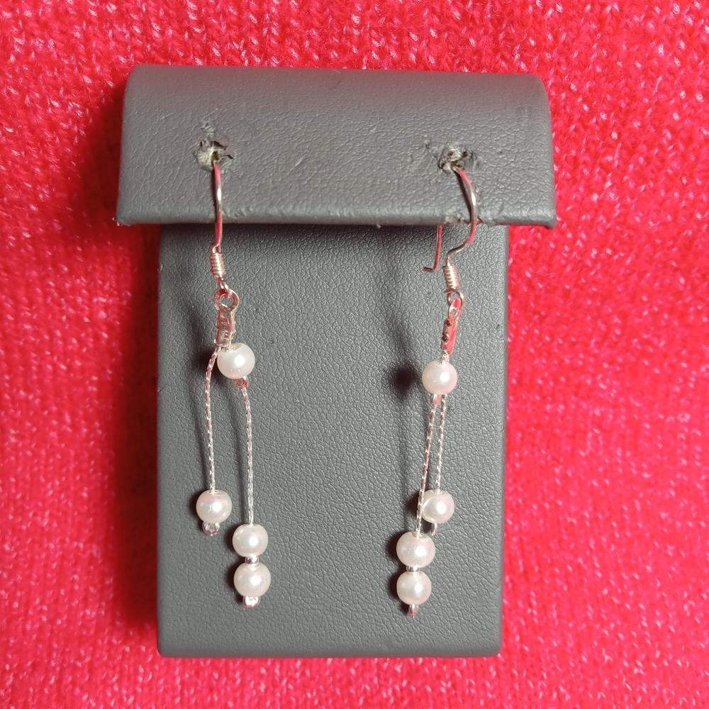 Jewelry sterling 925 Hot Earrings Hook Fashion Drop Sterling Women's Long Dangle